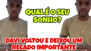 DAVI DEIXOU UM RECADO BASTANTE IMPORTANTE PRA VC ESTUDANTE.