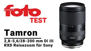 Neues Tamron Objektiv für Sony E-Mount: 2,8-5,6/28-200 mm Di III RXD