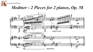 Medtner - 2 Pieces for 2 Pianos, Op. 58 (Bakhchiev, Sorokina)