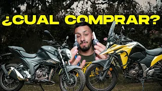 Calle vs Aventura 🏁 Suzuki Gixxer 250 vs Suzuki Vstrom 250 SX 🔥 Desmenuzando las Diferencias