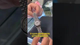 A steel Rolex with a meteorite dial...WTF!?