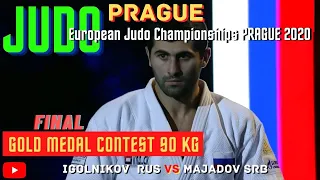 Judo - Дзюдо ФИНАЛЬНЫЙ ПОЕДИНОК ЗОЛОТО - 90 Кг JudoPrague 2020 Final Block #SamboТема