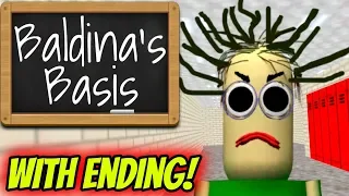 Baldina's Basis in Education Literary Grammar FULL GAME WITH ENDING! | Baldis Basics Spin Off Game