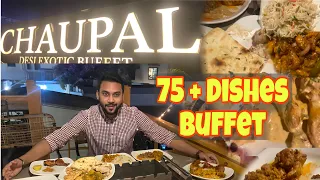 Lowest Price Dinner Buffet In Karachi🔥| Chaupal Buffet Restaurant Karsaz | 75 Plus Dishes Buffet
