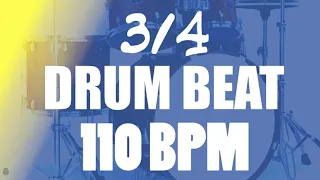 Straight Drum Beat - 3/4 - 110 bpm