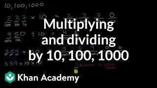 Multiplying and dividing by 10, 100, 1000