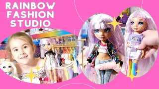 Распаковка!!!!! Милана открывает модную куклу Rainbow High Fashion Studio!!!!!
