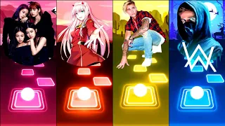 Black pink vs Zero two vs Justin Bieber vs Alan walker - Tiles Hop