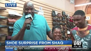 Teen reacts to Shquille O'Neal gifting him 10 pairs of shoes