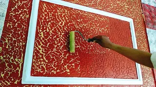 Wall putty texture painting design ideas and easy method.