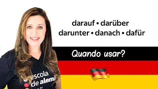 darauf, dafür, darüber, davor...Quando usar? (A2/B1)