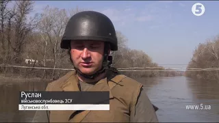 Підняття рівня води в річках: на сході зміцнюють переправи