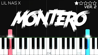 Lil Nas X - MONTERO (Call Me By Your Name) | EASY Piano Tutorial