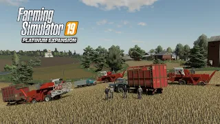 FS19 Полевой вестник #10 Уборочная НИВА СК-5М-1, 2ПТС - 4,5 (объем кузова 45 м3), ГАЗ-53, МТЗ-80/82