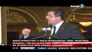 Bakan Zeybekci'den 17 Aralık Operasyonuna "VİRÜS" benzetmesi