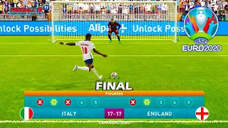 Italy vs England - Penalty Shootout - Final EURO 2020 - eFootball PES 2021