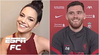 QUIZ TIME! Katie Nolan grills Liverpool’s Andy Robertson on Mo Salah, Messi & Mariah Carey | ESPN FC