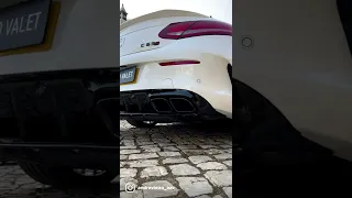 Mercedes c63s start up with downpipes