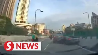 Out-of-control supercar causes multi-vehicle pile-up in KL