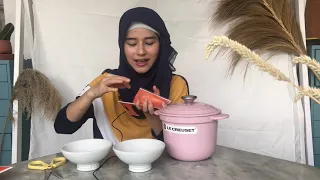 UNBOXING LE CREUSET RICE POT. Bahasa panci le creuset untuk memasak nasi