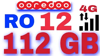 Ooredoo 112GB internet/Ooredoo Oman internet Package/ Ooredoo 112Gb internet