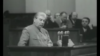 Last speech of J Stalin 1952 г