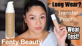 FENTY BEAUTY Soft’Lit Naturally Luminous Hydrating Longwear Foundation|| Application & Wear Test!