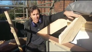 Cut and fit a sprocket to a roof rafter