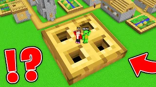 JJ and Mikey Found THE BIGGEST TRAPDOOR in VILLAGER in Minecraft Maizen!