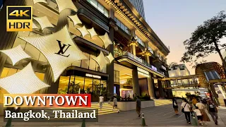 [BANGKOK] Evening Walk From LV The Place Bangkok at Gaysorn Amarin to Pratunam | Thailand [4K HDR]