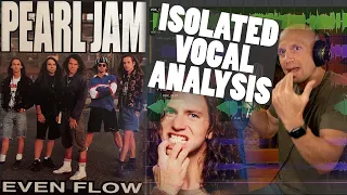 Eddie Vedder - Even Flow - Isolated Vocal Analysis - Pearl Jam - Singing & Production Tips