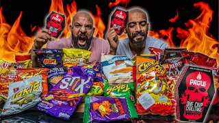 تحدي احررر شيبسات العالم  🌶 Hottest Chips In The World