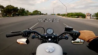 Harley Davidson 48 Early Evening Ride | Pure Engine Sound