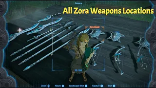 Where to find all Zora Weapons in Tears of the kingdom that will respawn