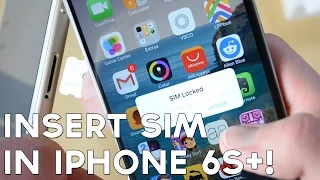 How to Insert Nano Sim Card in Apple iPhone 6s PLUS!