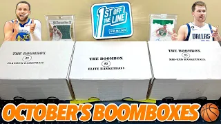 RARE FOTL BONUSES & INSERTS! 😮🔥 Opening October's Elite, Platinum, & Mid-End Basketball Boomboxes