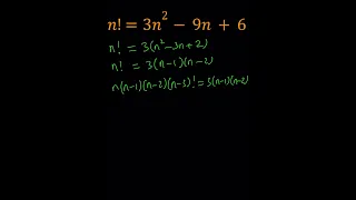 A Factorial Equation | Math Olympiads