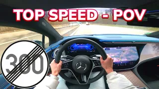 MERCEDES EQS 500 POV DRIVE 🔌 *TOP SPEED* NO SPEED LIMIT AUTOBAHN🏎️