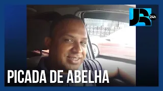 Motorista de aplicativo morto após picada de abelha é enterrado em SP