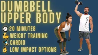 20 Minute Dumbbell Upper Body Workout [Warm-up & cool-down]