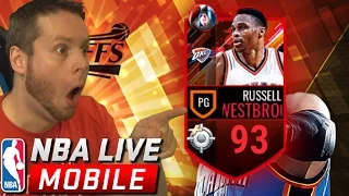 LOL WESTBROOK! NBA LIVE MOBILE PLAYOFF PACKS!
