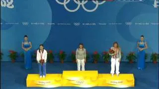 Beijing 2008 - Women's foil individual -The medal ceremony