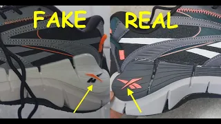 Real vs fake Reebok Zig sneakers. How to spot original Reebok Zig Kinetica shoes