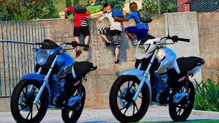 GTA V: VIDA REAL | FUGIMOS DA ESCOLA PARA DAR GRAU DE MOTO