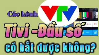 Tivi và đầu số có bắt được các kênh VTV không?