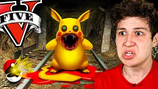 ENCONTRÉ a PIKACHU.EXE en GTA 5... 👻🔪 (Mods)