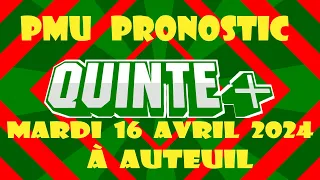 Pmu Pronostic Quinté+ du Jour, Mardi 16 Avril 2024 à Auteuil: PRIX DE PAU
