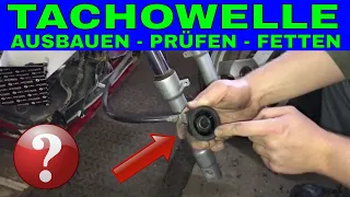 [TUTORIAL] Tachoschnecke ausbauen / prüfen / wechseln / fetten / Vorderrad ausbauen