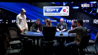 EPT ПРАГА Главное Событие, День 3 (с открытыми картами)