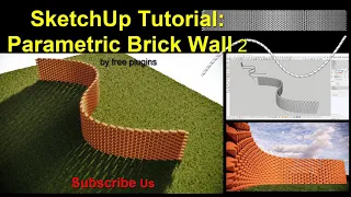 SketchUp Tutorial: Parametric Brick Wall (2)